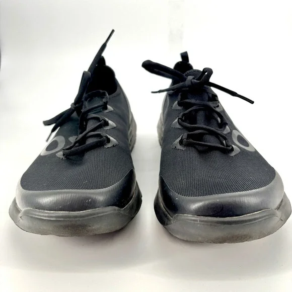 OOFOS OOmg Sport LS Low Black Recovery Sneakers Lace Up Athletic Men Size 14 - Picture 7 of 9